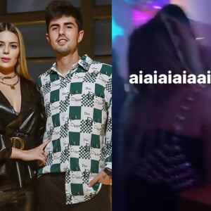 Viih Tube é vista trocando carinhos com o ex, Bruno Magri, em festa de influencer