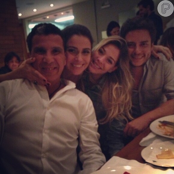 Eri Johnson publica foto ao lado de Giovanna Antonelli, da atriz Luma Costa e do empresário Leonardo Martins