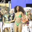 Camilla de Lucas mostrou samba no pé em ensaio técnico da escola Grande Rio