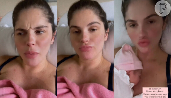 Bárbara Evans: após nascimento da filha, modelo faz relato sobre amamentação e cansaço