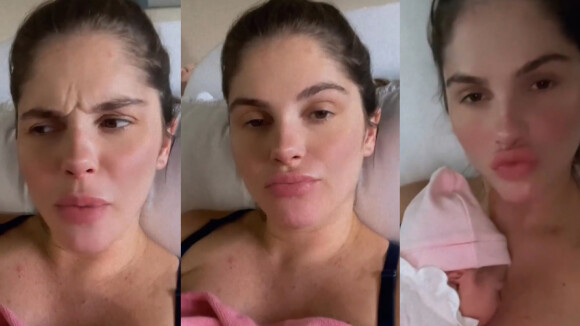 Bárbara Evans conta experiência no pós-parto e relata cansaço: 'Não consigo dormir'
