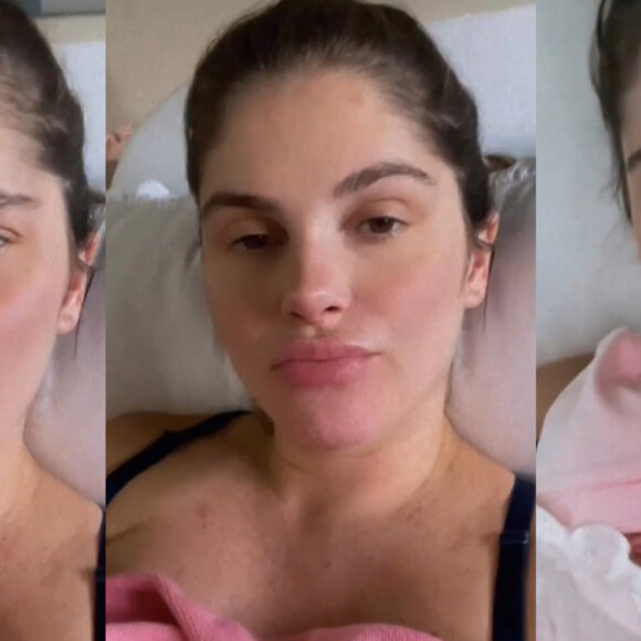 Bárbara Evans: após nascimento da filha, modelo faz relato sobre amamentação e cansaço
