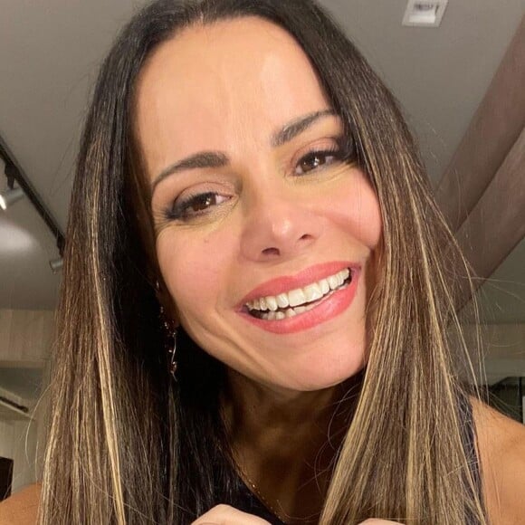 Viviane Araujo vai descobrir o sexo do primeiro filho no próximo domingo, dia 10 de abril, em um chá revelação