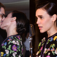 Carla Salle troca beijos com namorado, Gabriel Leone, e canta em festa com famosos. Fotos!
