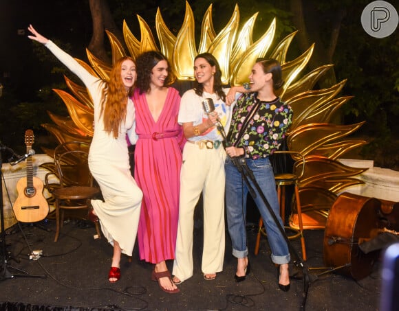 Marina Ruy Barbosa, Carla Salle e Julia Konrad celebraram 20 anos de marca