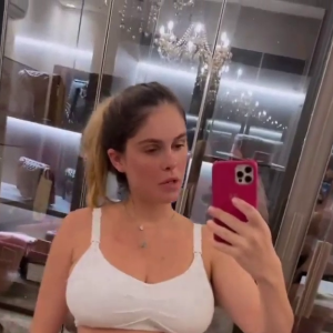 Bárbara Evans tem utilizado cinta: 'Mas só durante o dia. Pra dormir, eu tiro'