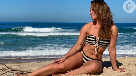 Paolla Oliveira é fã de biquínis de crochê em seus looks de moda praia