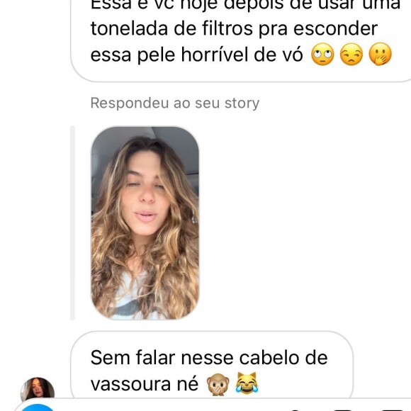 Porém, alguns seguidores não gostaram da publicação de Mariana Golsfarb e xingaram a modelo