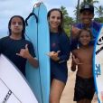 Ivete Sangalo curtiu dia de surfe com o filho mais velho, Marcelo