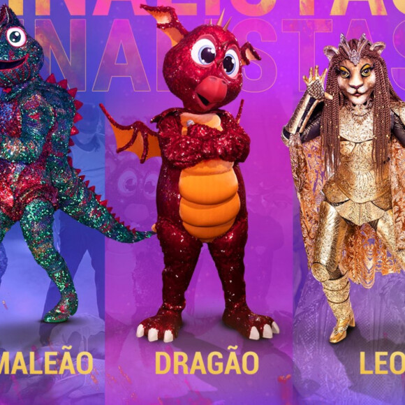 'The Masked Singer': Dragão, Camaleão e a Leoa disputam a final neste domingo (24)