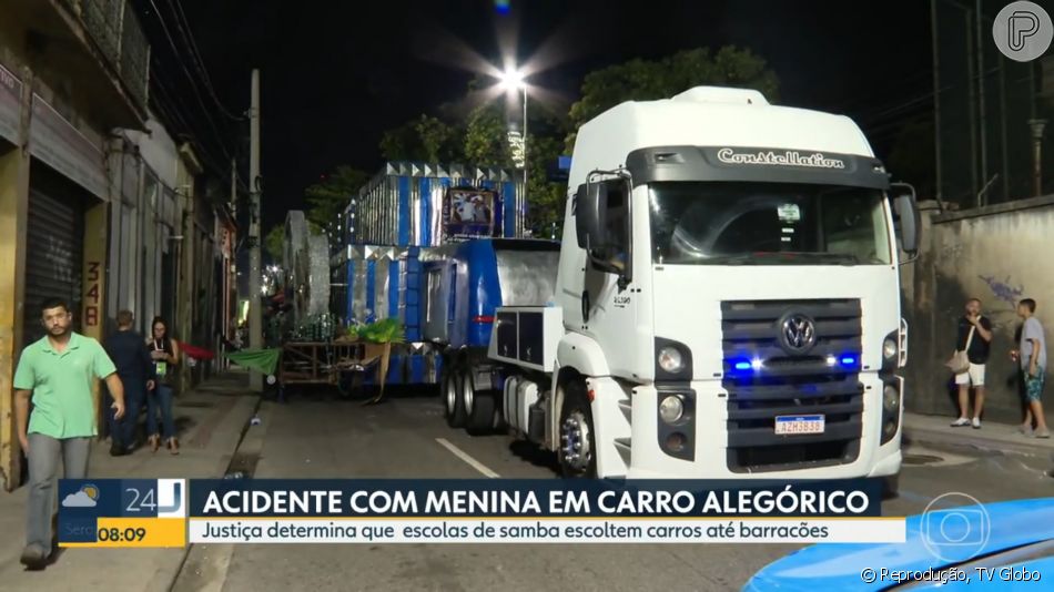Carro alegórico da Em Cima da Hora causou acidente e morte de menina de 11 anos próximo à Sapucaí