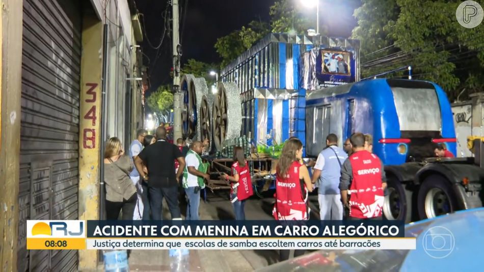 Carro alegórico envolvido na morte de criança de 11 anos passou por perícia
