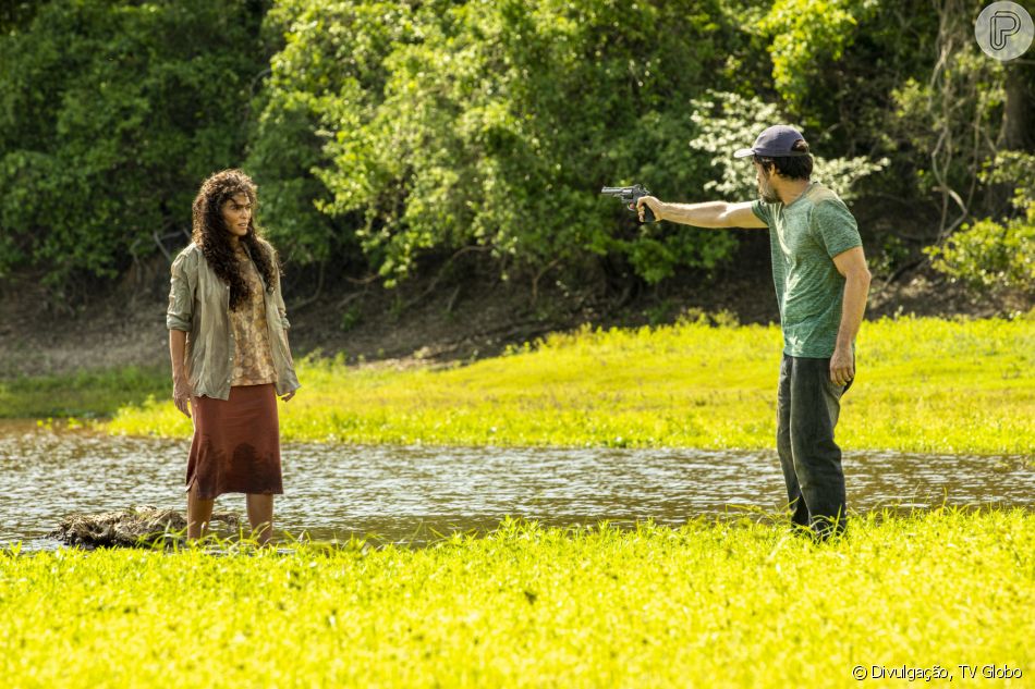 Muda (Bella Campos) orquestrou a morte de Maria Marruá (Juliana Paes) na novela 'Pantanal'