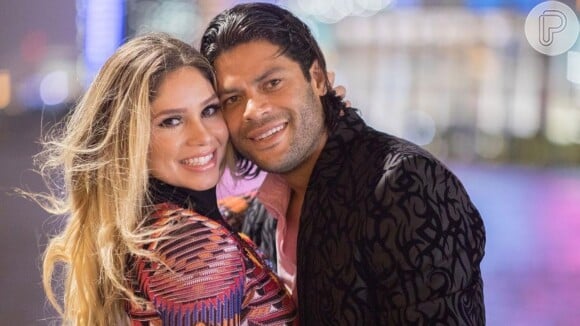 Hulk comemora dois anos de casado com Camila Ângelo