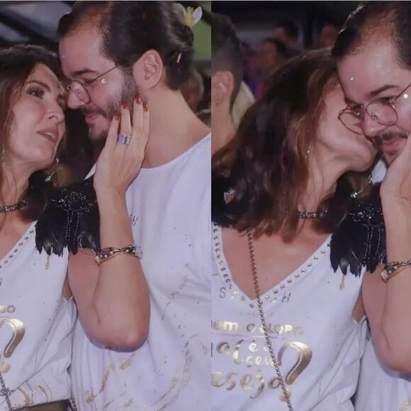 Túlio Gadelha babou por Fátima Bernardes no Carnaval 2022
