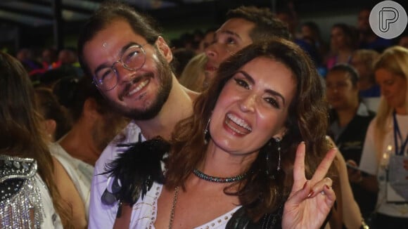 Fátima Bernardes curtiu o Carnaval do Rio com namorado, Túlio Gadêlha