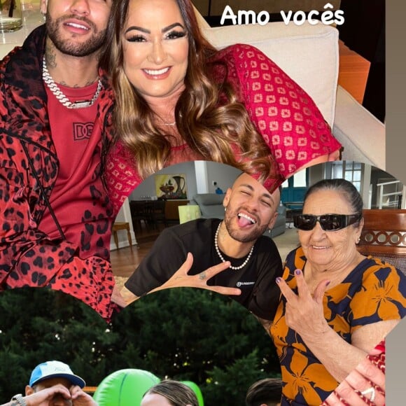 Neymar posta foto de Carol Dantas ao lado de mãe e avó