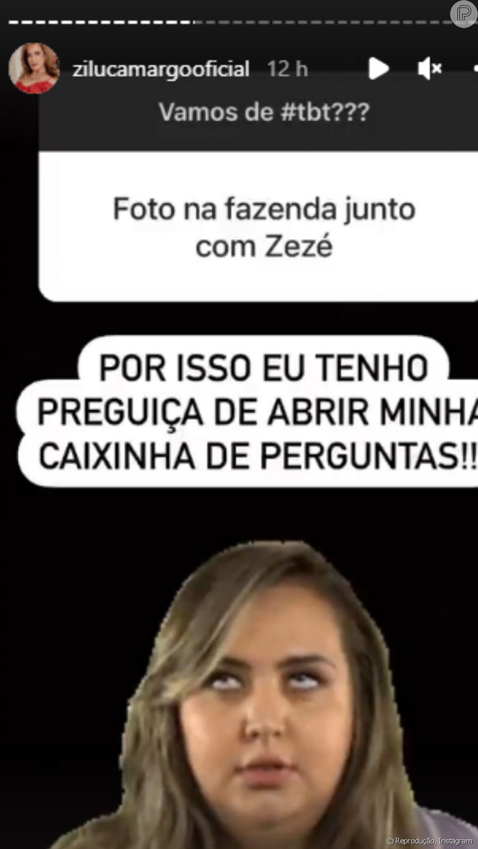 Zilu Godoi não gostou do pedido do seguidor e deu resposta atravessada: 'Por isso, eu tenho preguiça de abrir minha caixinha de perguntas!'