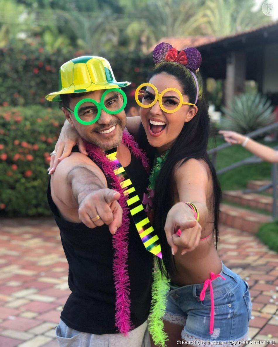 Zezé Di Camargo está noivo de Graciele Lacerda e casal planeja ter filho