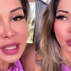 Maíra Cardi rompeu o hiato de redes sociais a qual ela e o marido, Arthur Aguiar, se submeteram para comentar algumas das mais recentes polêmicas com o nome do casal