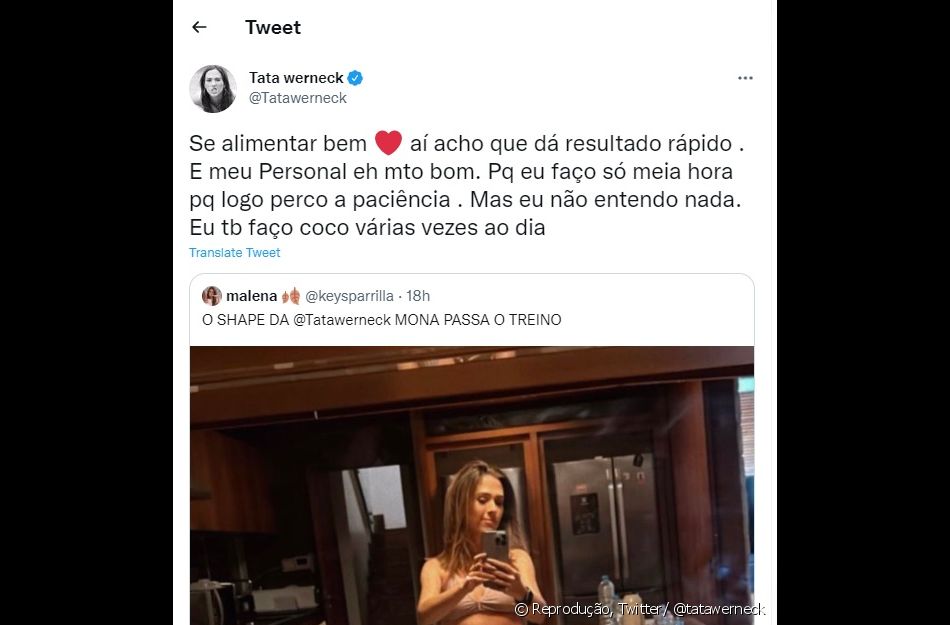 Tatá Werneck brincou na hora de passar as dicas de saúde