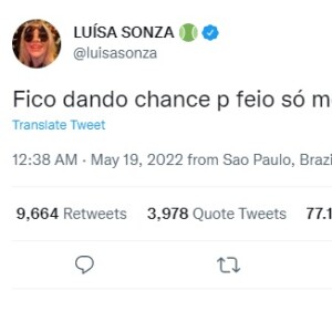 Ludmilla brincou que foi classificada como feia