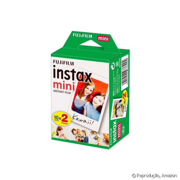 Filme Instax Mini com 20 Fotos, Fujifilm