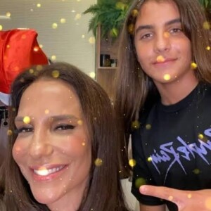 Filho mais velho de Ivete Sangalo, Marcelo está com 12 anos de idade