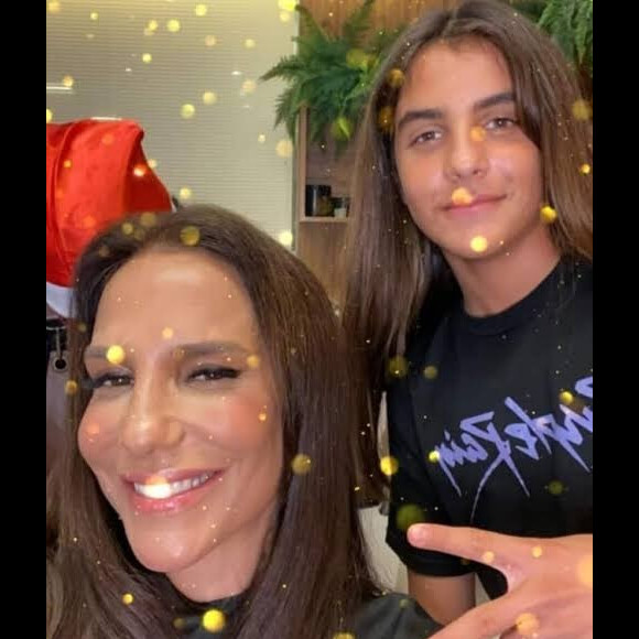 Filho mais velho de Ivete Sangalo, Marcelo está com 12 anos de idade