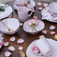  Aparelho de Jantar Ryo Pink Sand, Oxford, vai deixar a sua mesa mais elegante na hora das refeições: o conjunto conta com 30 peças 