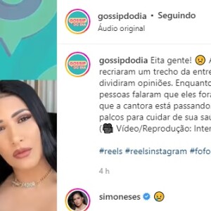 Simone também se mostrou incomodada com a brincadeira de Ludmilla