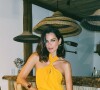 Fernanda Motta apostou em macacão amarelo para a Jungle Party, que abriu o primeiro dia das comemorações do casamento luxuoso