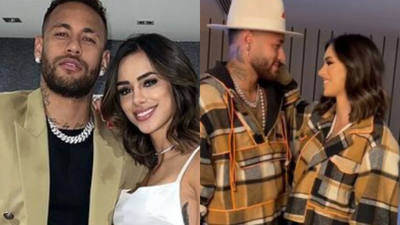 Neymar e a namorada, Bruna Biancardi, combinam looks em festa junina do jogador. Veja!