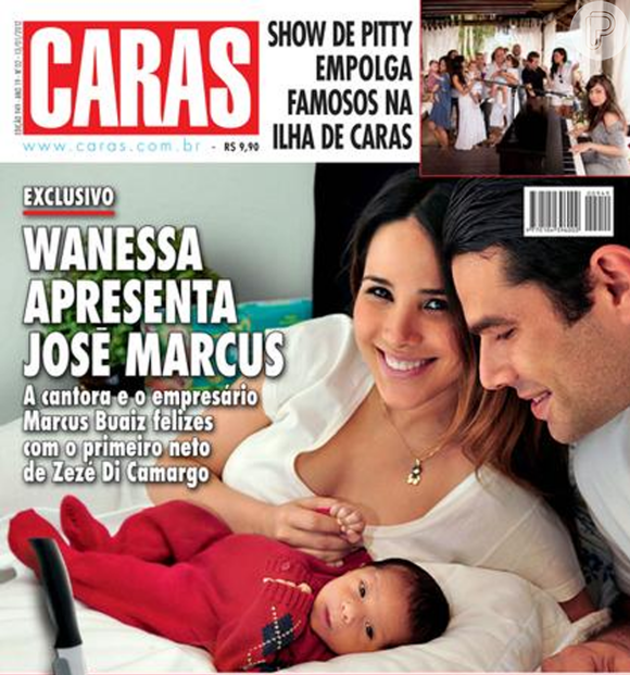 José Marcus, primeiro filho de Wanessa Camargo e Marcus Buaiz, veio ao mundo no dia 5 de janeiro de 2012