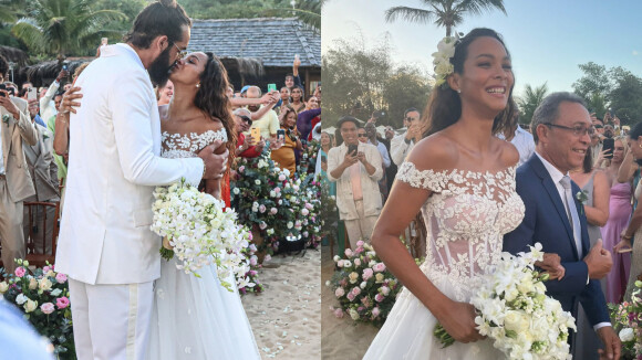 Casamento da modelo Lais Ribeiro com jogador de basquete reúne famosos na Bahia. Fotos!