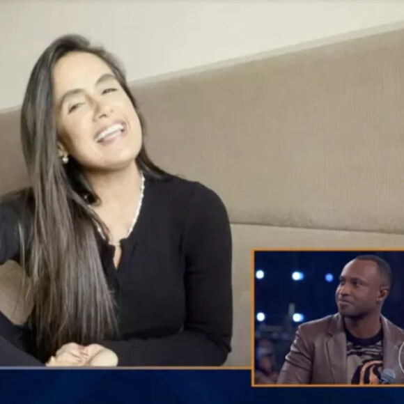 Carol Peixinho mandou recado emocionante para Thiaguinho no 'Domingão com Huck'