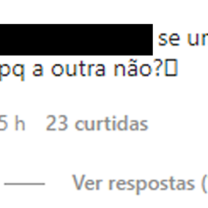 'Se uma pode postar, por que a outra não?', indagou outra internauta, em defesa de Marina Ruy Barbosa