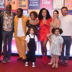 Elenco esteve na pré-estreia do filme 'Papai é Pop'