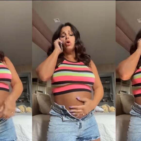 Viviane Araujo postou um vídeo divertido nas redes sociais na reta final da gravidez