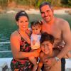 Marido de Simone, Kaká Diniz publicou uma foto da família e um desabafo