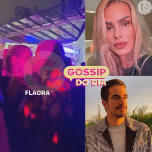 Yasmin Brunet e Enzo Celulari: vídeo do beijo foi divulgado pela página Gossip do Dia, do Instagram