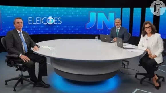 Jair Bolsonaro participa de entrevista no 'Jornal Nacional'