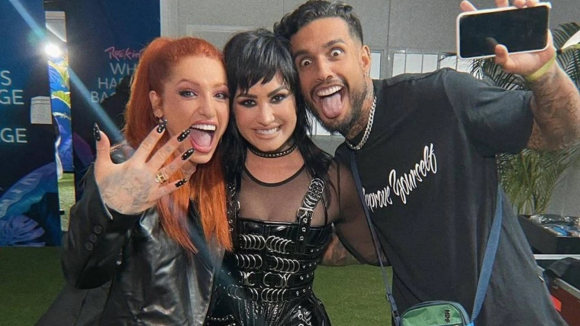 Demi Lovato madrinha de casamento? Matheus e Brenda surpreendem a cantora com pedido inusitado durante o Rock in Rio