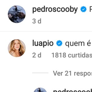 Luana Piovani questiona a Pedro Scooby sobre foto de Vanessa Lopes com os filhos