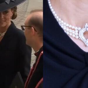 Joia de Kate Middleton traz homenagem à Rainha Elizabeth II em funeral; colar já foi usado por Diana. Detalhes!