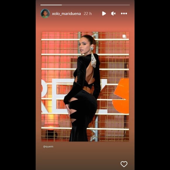 Xolo Maridueña repostou uma foto só de Bruna Marquezine em um evento