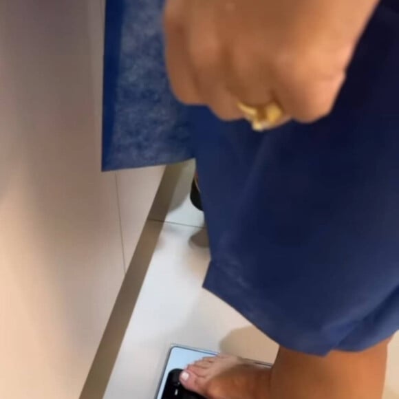 Viviane Araujo já eliminou 11 kg e está atualmente com 68,1 kg