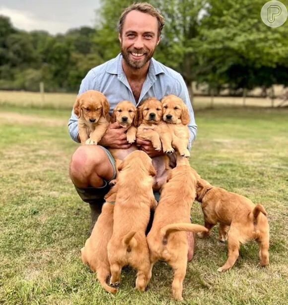 James Middleton, irmão de Kate Middleton, deu o nome de um de seus cachorros de 'Bertie', apelido do pai da Rainha Elizabeth II