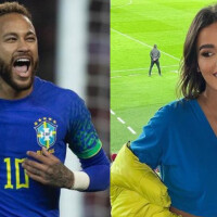 Apontada como affair de Neymar, Brenda Pavanelli assiste jogo da Seleção e posta fotos da partida nas redes sociais