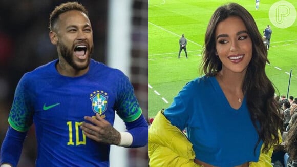 Brenda Pavanelli, apontada como suposto affair de Neymar Jr., compartilhou registros do jogo do Brasil contra a Tunísia